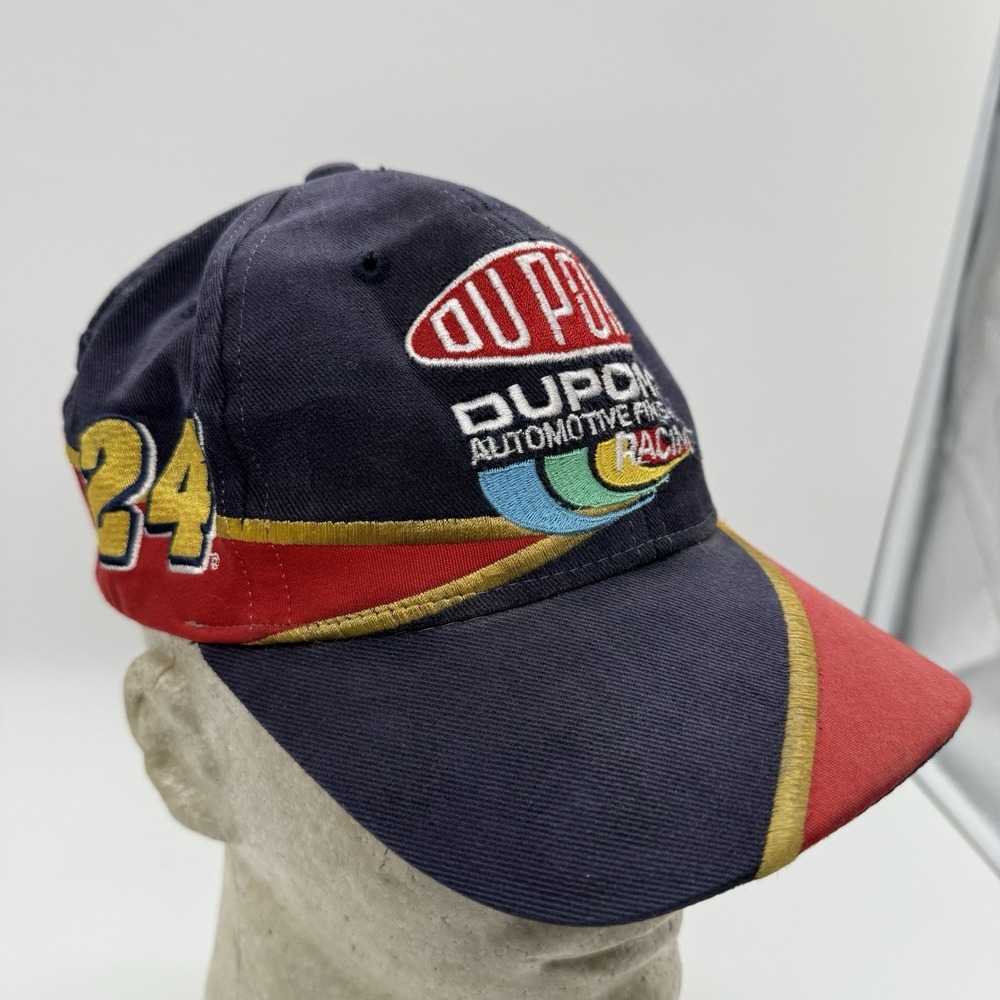 Jeff Gordon Chase Hat Cap Snap Back Mens Red Blue NASCAR Racing DuPont #24